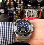Swiss Quality Rolex Deepsea Blue Replica Watch Stainless Steel Citizen 8215 Movement
